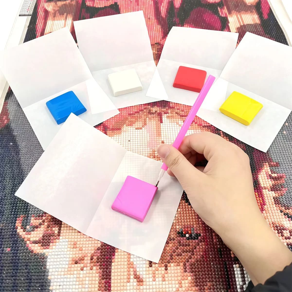 Mastic for painting with fragrant diamonds, fragrant clay for painting with diamonds, mastic for painting with diamonds, tool kit for painting with diamonds