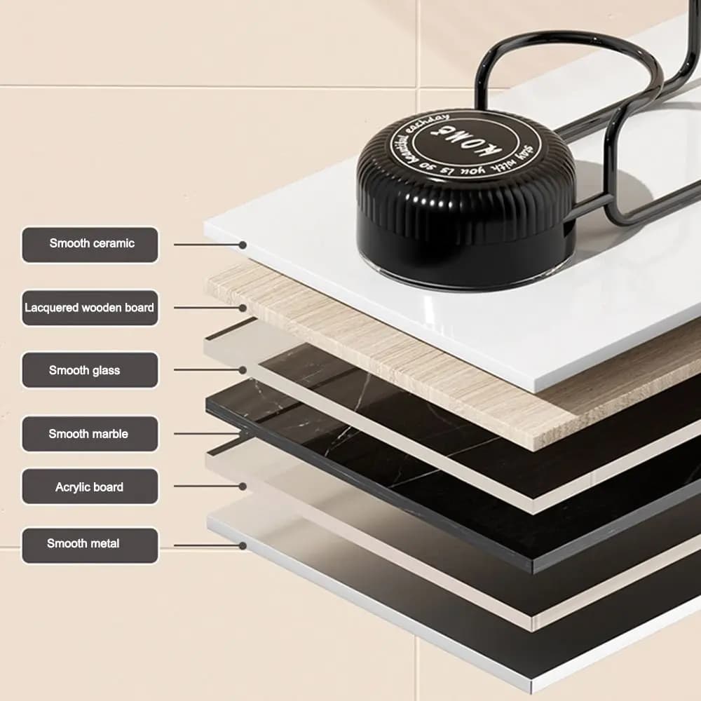 Portable Strong Suction Cup Hooks Stainless Steel Wall-mounted Bathroom Storage Rack Rotatable Washbasin Hook
