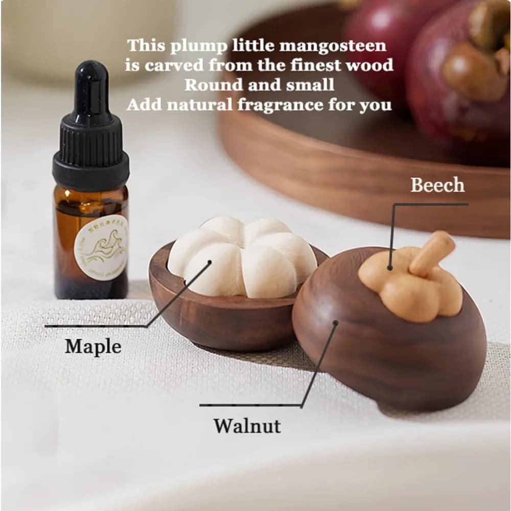 Wooden Essential Oil Diffuser Portable Refreshing Sleep Wooden Diffuser Slowly Volatile Long-lasting Floral