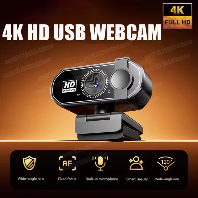 Webcam Q27 4K with Autofocus, Full HD 1080P camera with Microphone for PC and Laptop, Ideal for Home-Office 2026