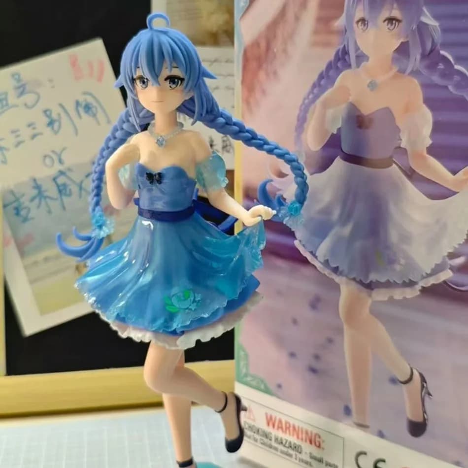 Figura di Roxy Migurdia dall'anime Mushoku Tensei, versione abito blu. Action Figure in PVC Versione Vestito, Modellino da Collezione per Bambini e Adulti