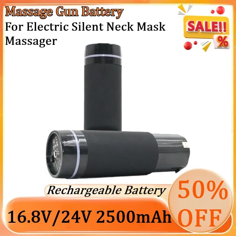New 16.8V/24V 2500mAh Brushless Fascia Gun Massage Gun Battery Pack for Electric Silent Neck Mask Massager