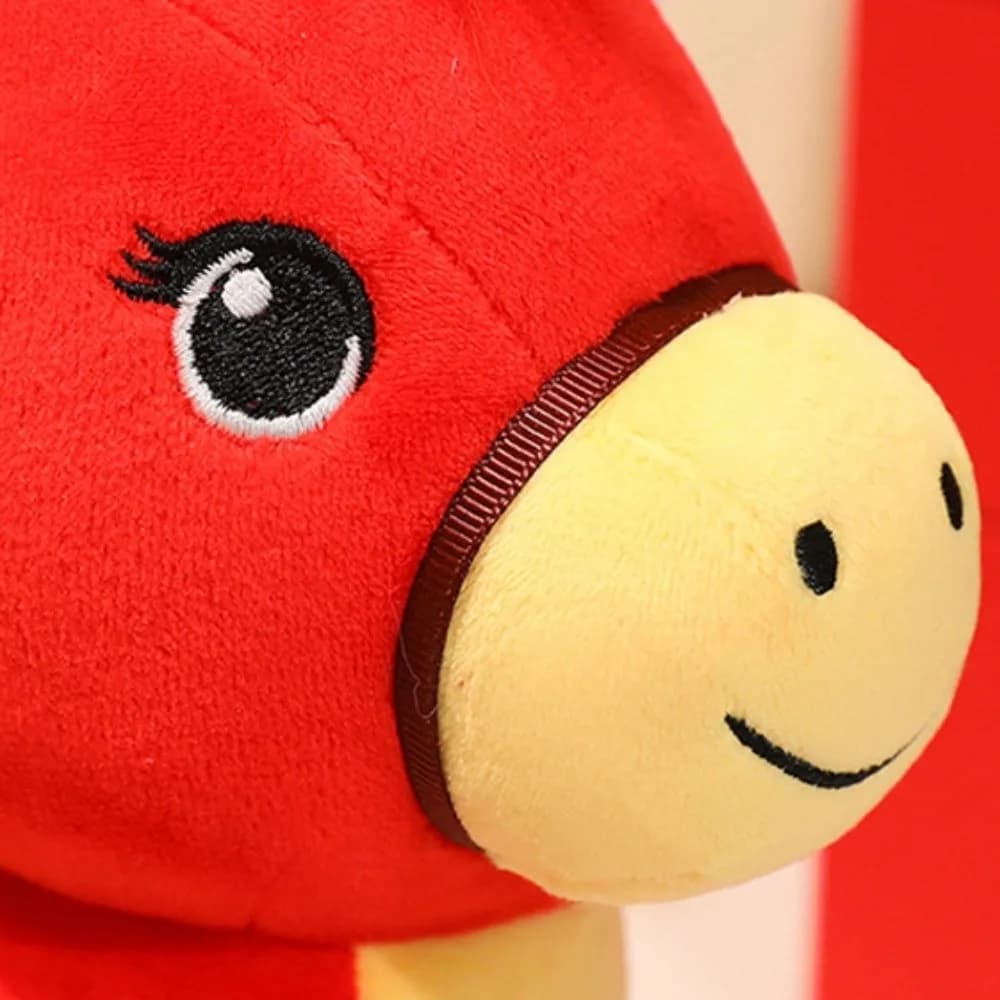 Peluche mascotte 2026 cavallo buona fortuna carino cavallo farcito Kawaii creativo zodiaco pony figurine regalo di compleanno