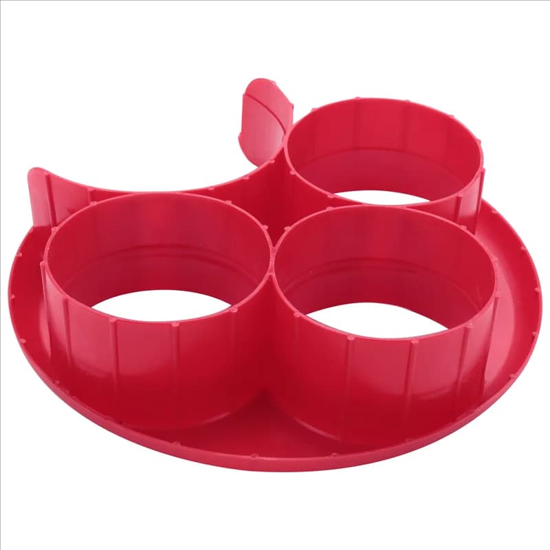 B62B-4X Food Control Measuring Measuring Plate Dietary portion Weight loss Healthy Soctile New, Red