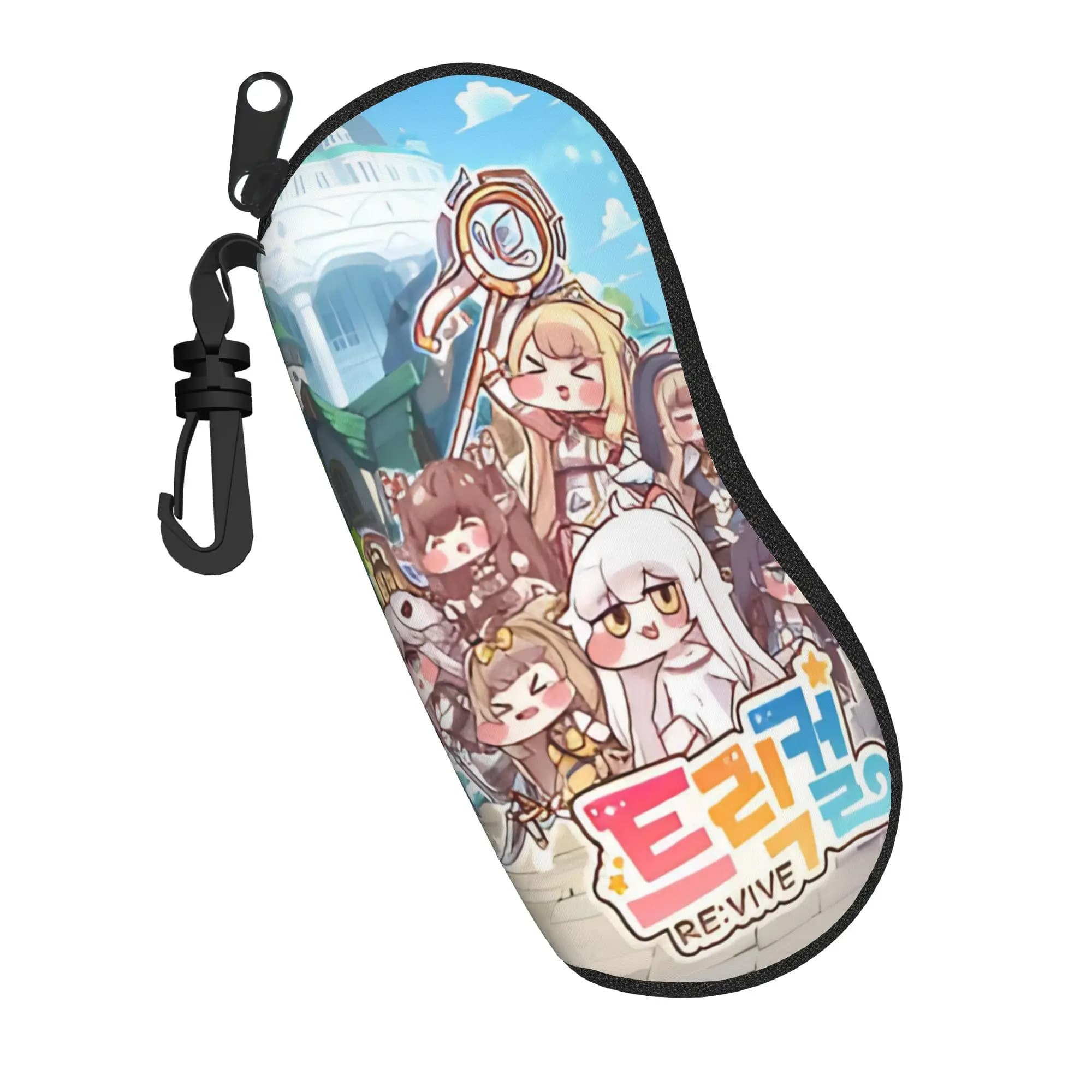 Trickcal C-Chibi Go Games Custodia per occhiali da uomo e da donna, accessori stampati, scatola portaocchiali da sole, scatola portaocchiali ultra resistente