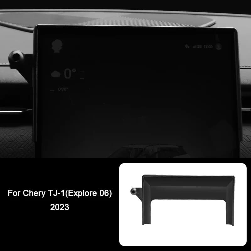 Car Mobile Phone Holder Fixed Screen Monitor GPS Navigation Wireless Charging Bracket Base Stand For Chery TJ-1 Explore 06 2023