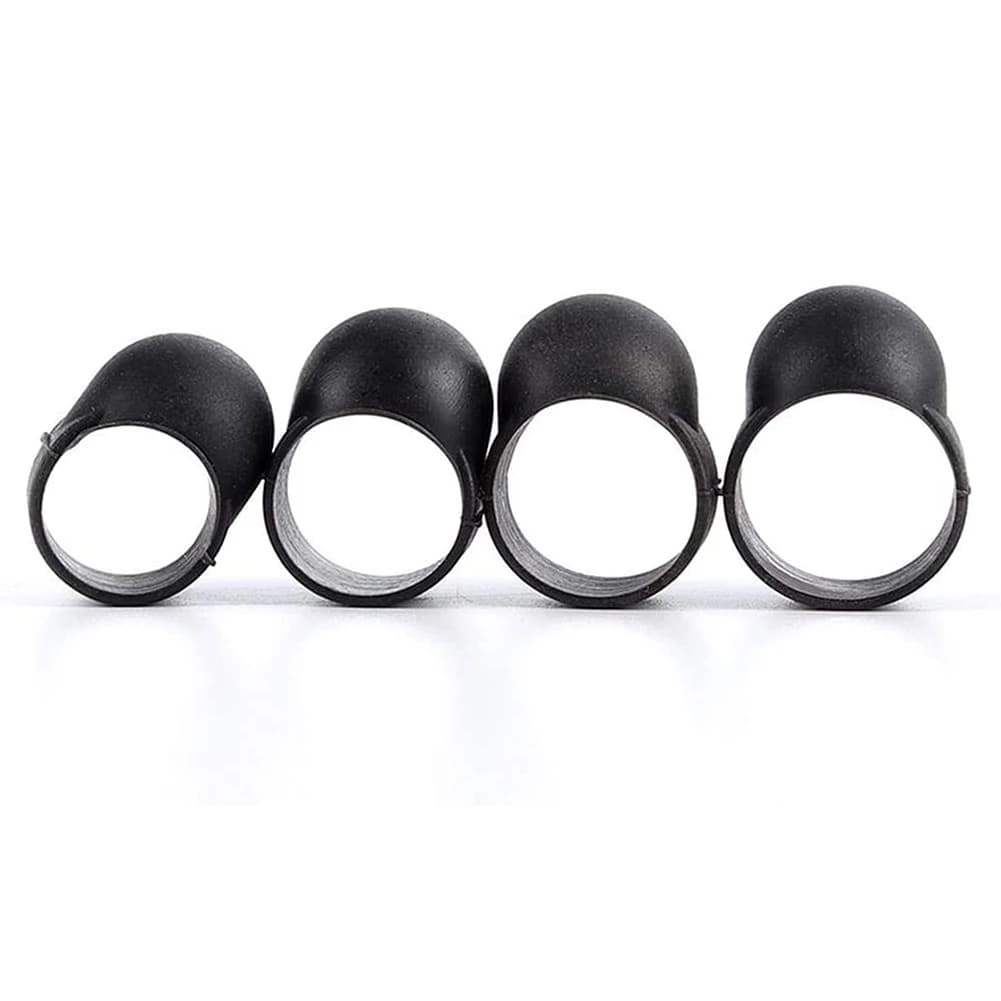 4pcs Electric Guitarra Plectrums Guitar Part Finger Picks for Steel Tongue Drum Silicone Rubber Knocking Finger Sleeves