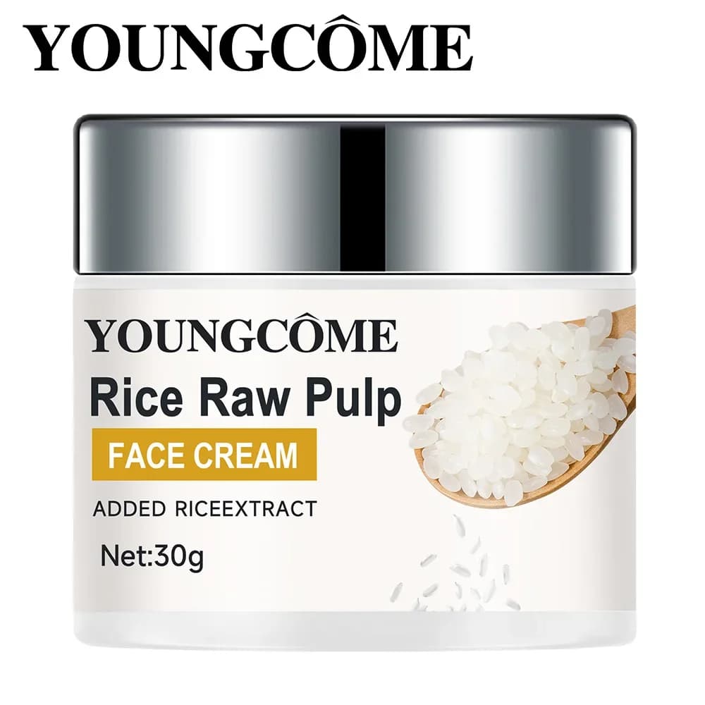 YOUNGCOME Rice Cream Hydrating Anti Aging Razor Lifting Dissolvency Thin Lines Whitening Scratch Skin Collagen Cosmetic Repair