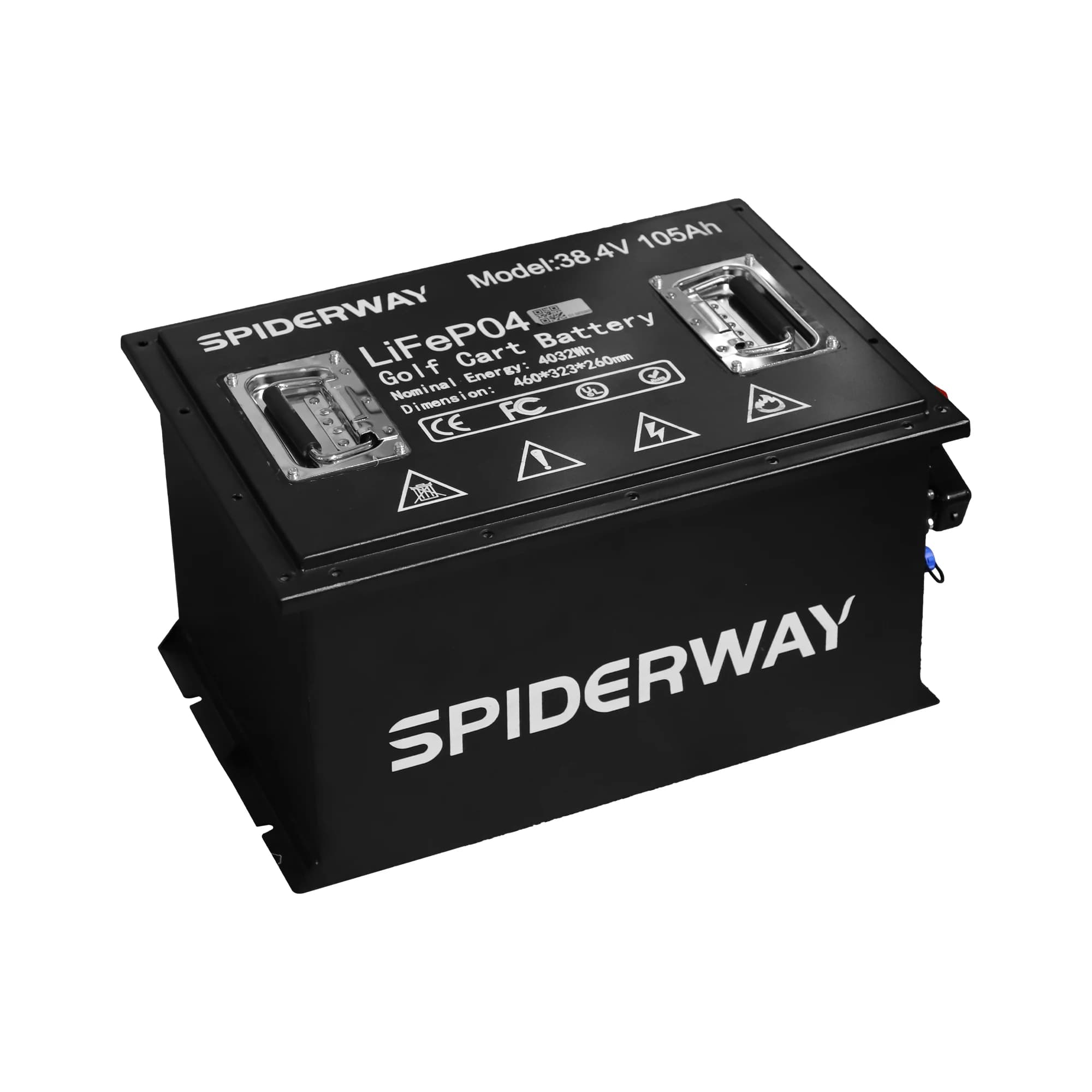 Batteria al litio LiFePO4 per carrello da golf 36V 105Ah con caricabatterie per schermo LCD BMS 200A Monitor 6000+ ciclo 7kW per Toyota Hyster Crown