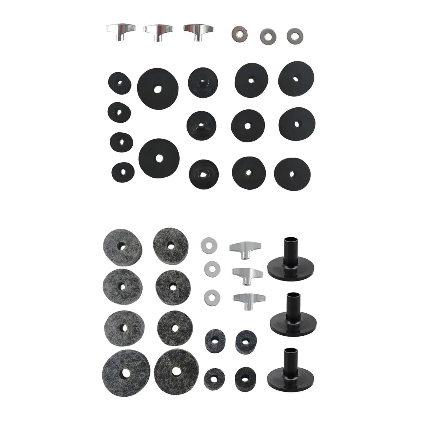 Percussion Musical Instruments Accessories High Performance Replacement Felt Pad Wing Nut for Drum Set