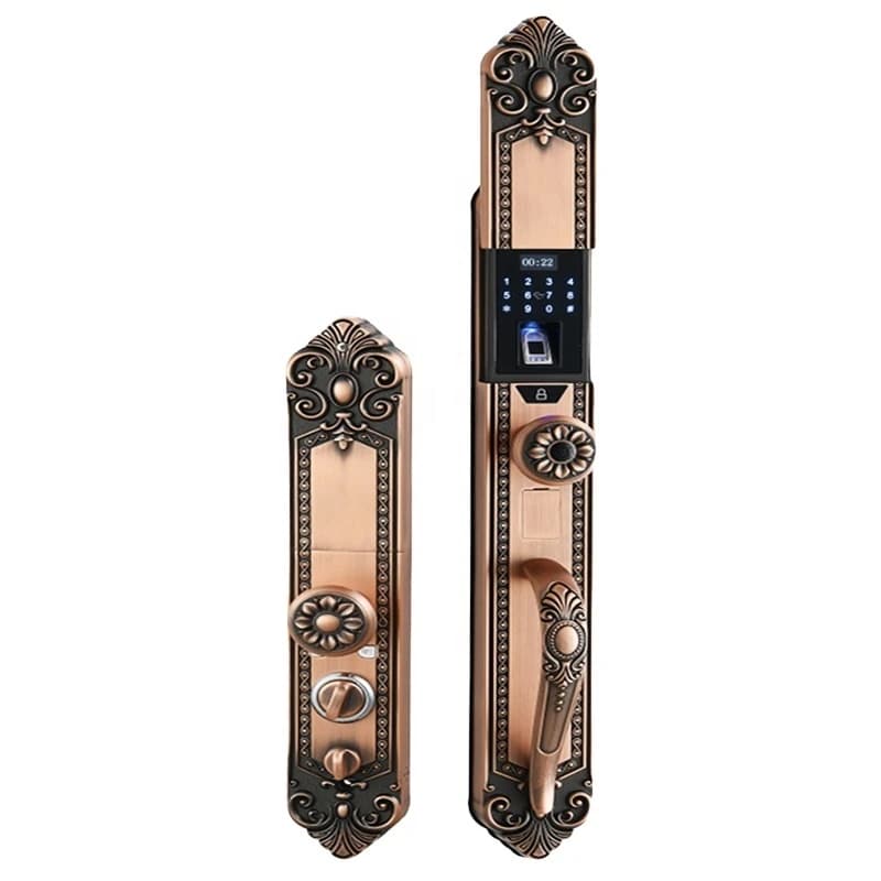 RFID Door Lock Keyless Tuya Wifi Fingerprint Digital Smart Nfc Metal Card Lock with Camera Biometric