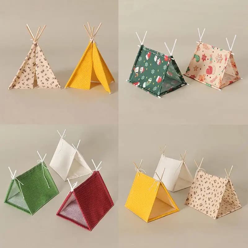 1:12 scale camping tent model, decoration, simulated outdoor curtain, ornament, small doll tent Ob11, photo accessories
