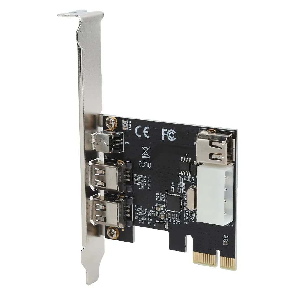 Scheda di Espansione FireWire PCIe a 3 Porte 1394A, Scheda di Acquisizione Video HD Portatile PCIe, Adattatore Video per Fotocamera