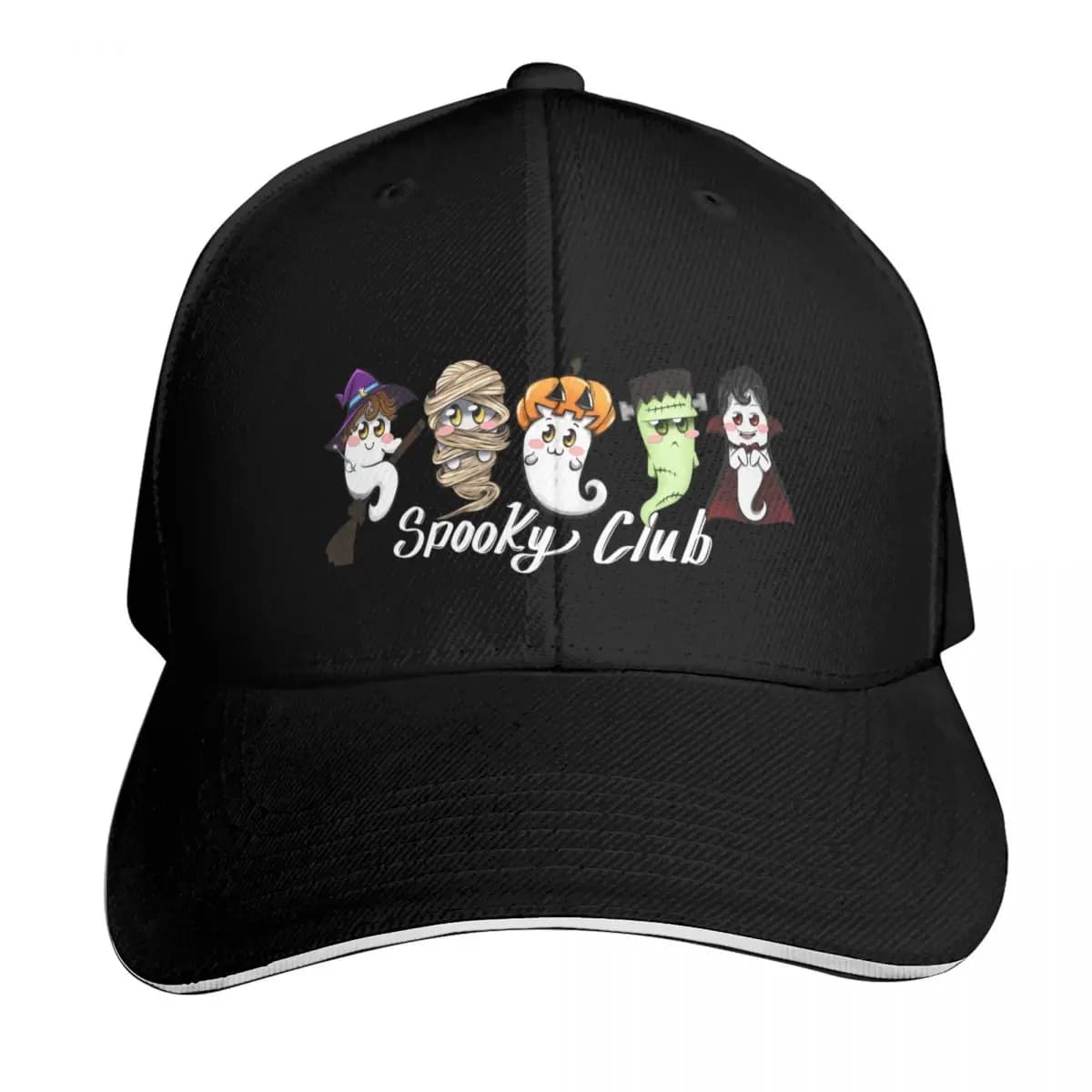 ghost costume party spooky club edition Baseball Cap Luxury man cap luxury woman cap fun hats |-F-| For Women 2026 Men's