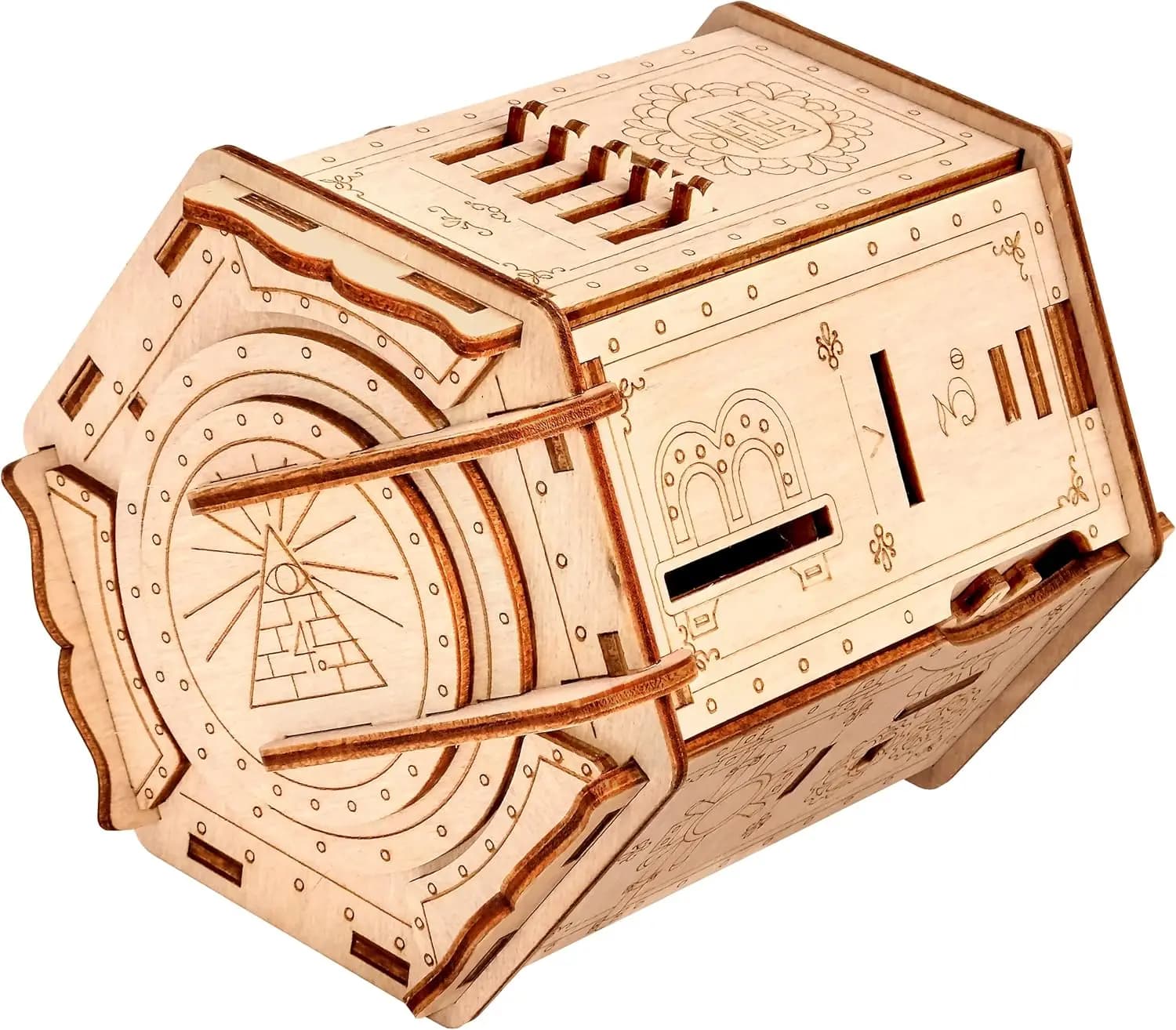 Fort Knox Escape Room Puzzle Box - Rompicapo 3D per Adulti e Adolescenti - Gioco da Tavolo in Legno con Sfida del Denaro Contante