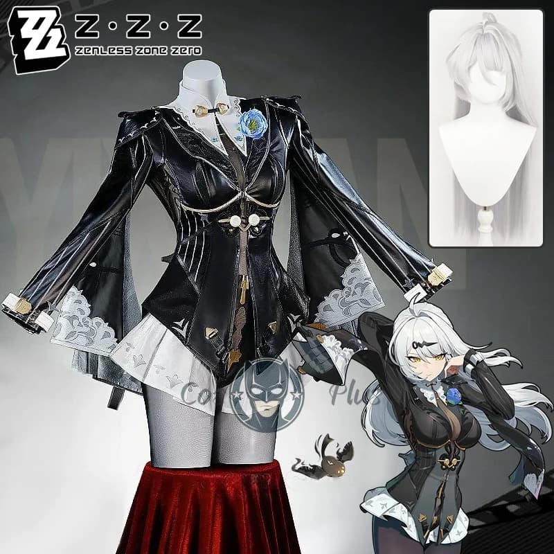 Zenless Zone Zero Yixuan Costume Cosplay Parrucca Cappotto Tuta Copricapo Fiore Per Le Donne Ragazze Yunkui Summit Trails of Ink Halloween