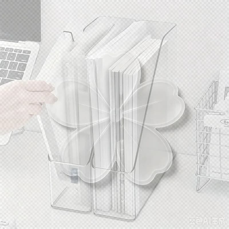 Desk Folder Holder Transparent PET Vertical File Folder Storage Bin Paper Tray Organizer Book Magazines Holder For Home Office