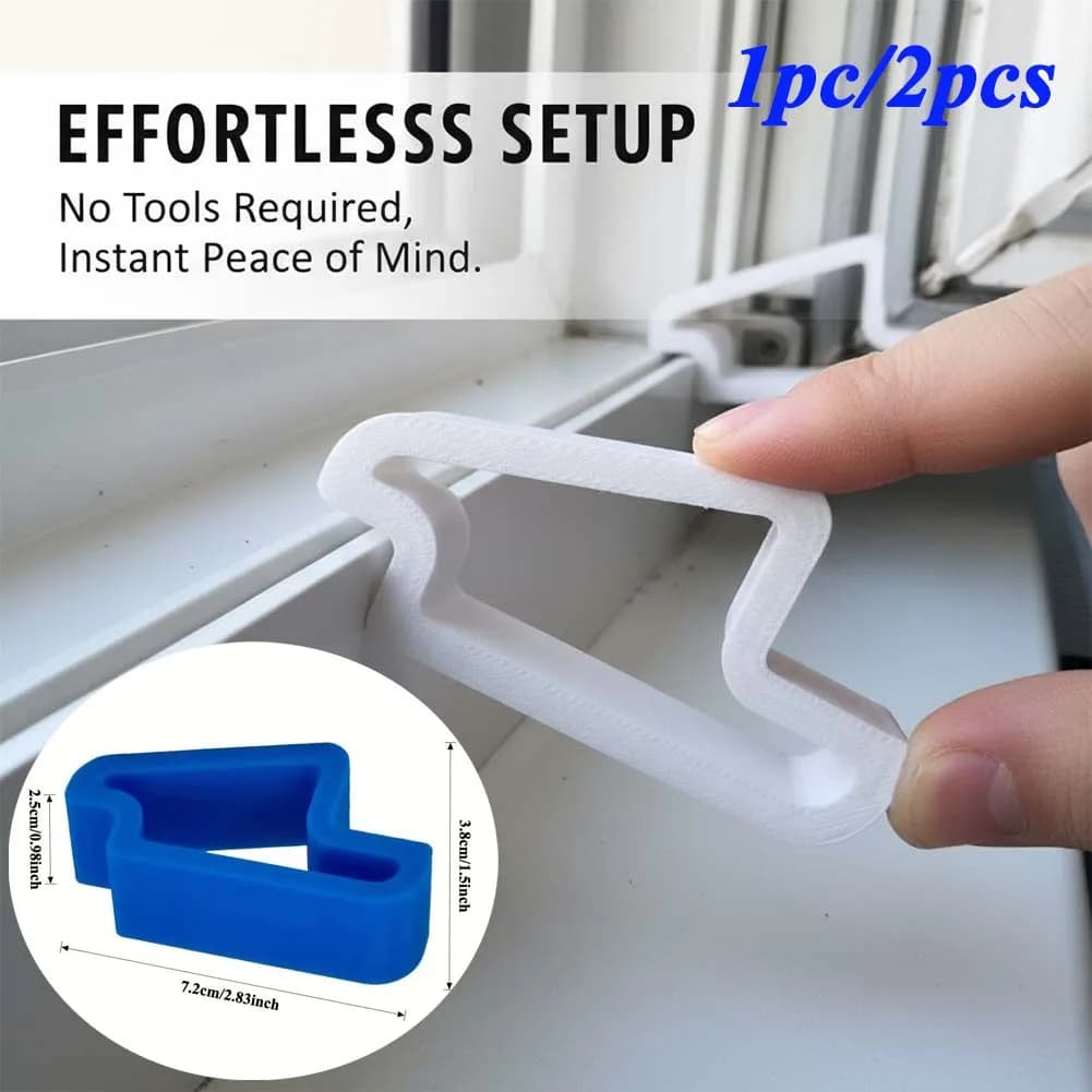 1/2X Fermi per Finestre in Plastica, Fermaporta Anti-Collisione, Clip per Binari, Fissatori, Isolatori per Balconi, Strumenti per la Ventilazione Interna