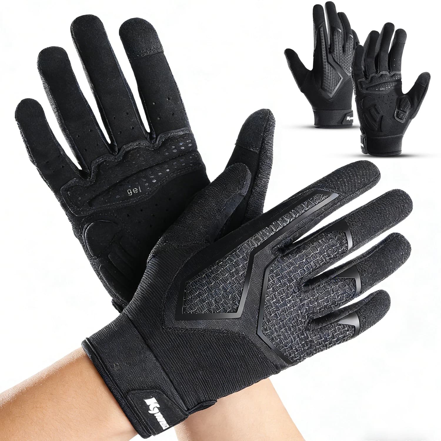 Anti-shock and anti-slip cycling gloves, spring and summer cycling gloves for men, breathable, with solar protection and touchscreen.
