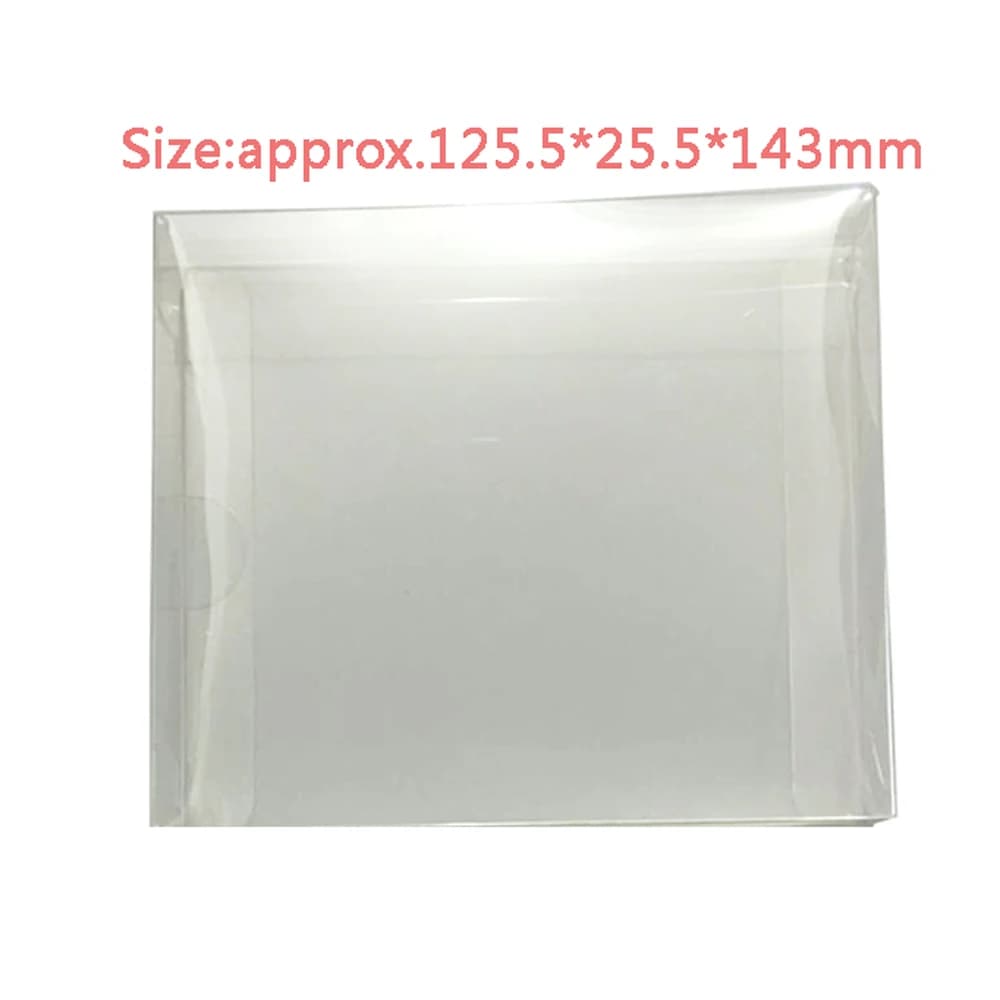 Scatola trasparente trasparente per PS1 per sega dreamcast DC SS collezione di carte da gioco display storage scatola protettiva in PET 3CD 4CD