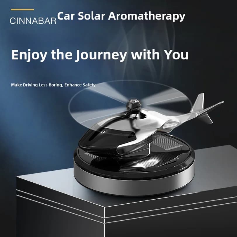Deodorante per auto solare transfrontaliero a forma di aeroplano, ornamento da cruscotto di lusso da uomo, diffusore di fragranza a lunga durata