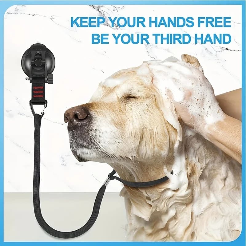 Adjustable Dog Bathing Tether With Heavy Duty Suction Cup, Dog Grooming Tub Restraint Leash For Pet Dog Cat Shower And Grooming