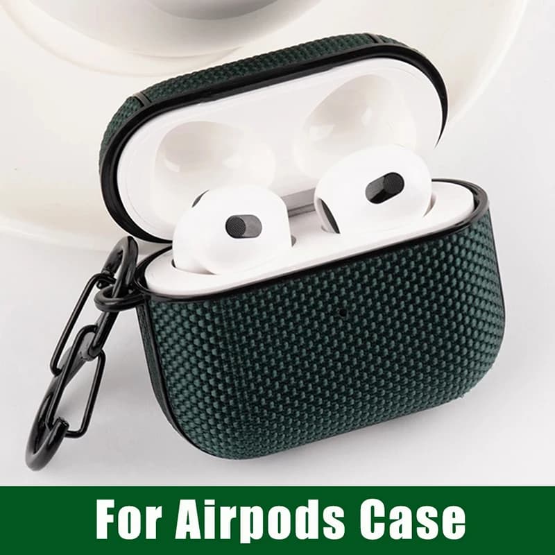 Cover per Apple Airpods Pro 1a 2a generazione Custodia in tessuto di tela per Airpods 3 2 1 Pro Protezione Auricolari wireless Custodia a conchiglia