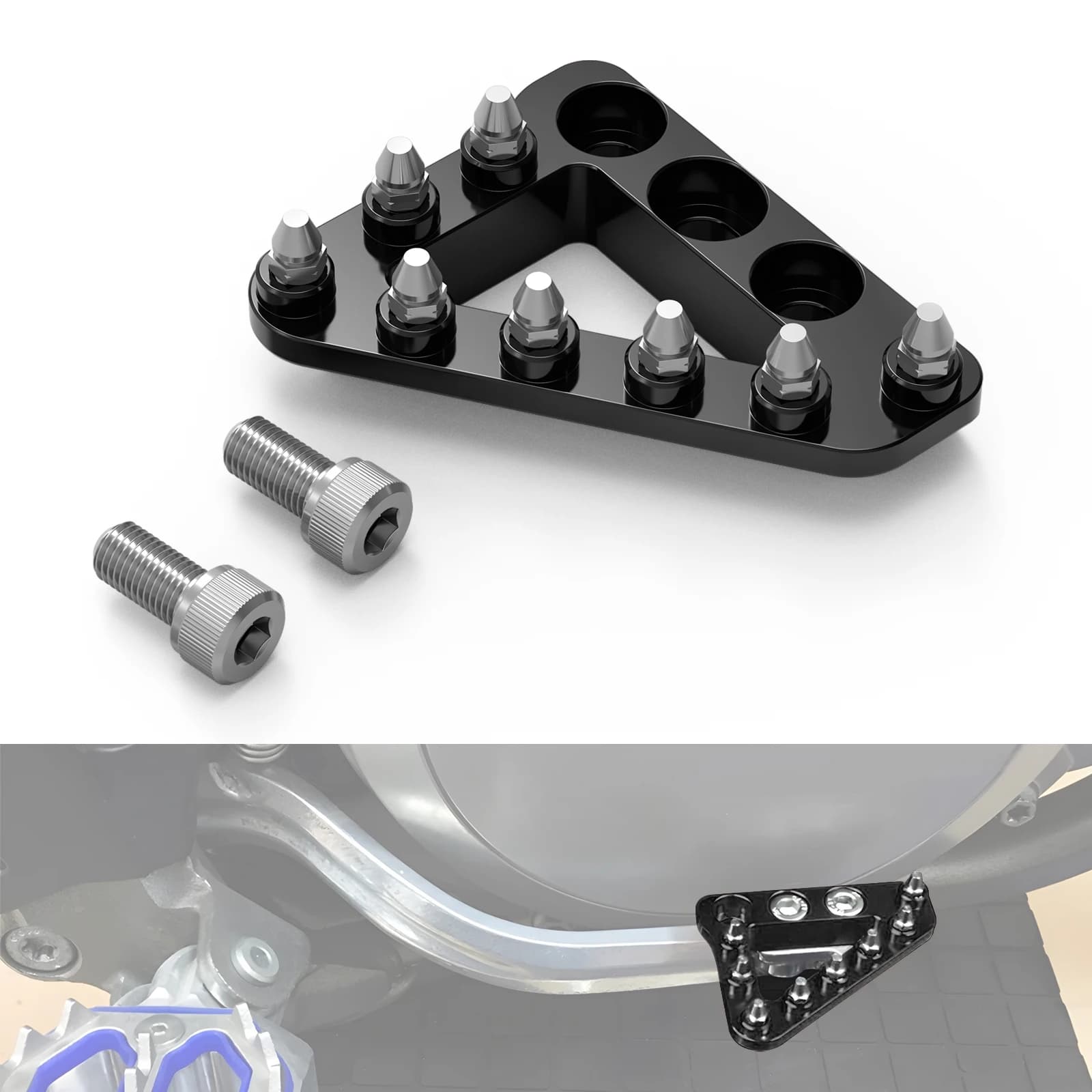 Per Sherco 125 250 300 450 500 SC SE SCF SEF Fabbrica SEFR 2015-2019 2018 Moto Posteriore Pedale del Freno Leva Passo Punta Piastra