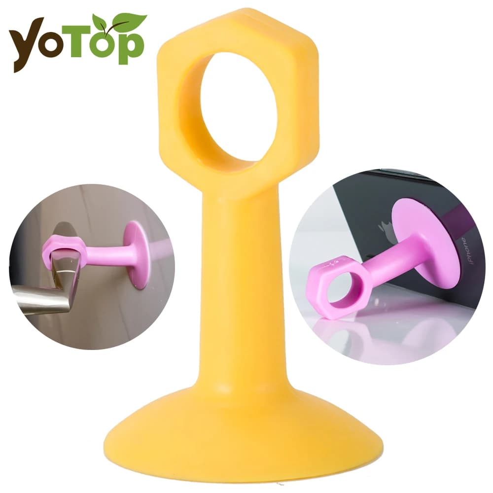 Protezione da parete universale per fermaporta in silicone, nessuna perforazione, adatta a tutte le maniglie, riduzione del rumore ammortizzante in più colori