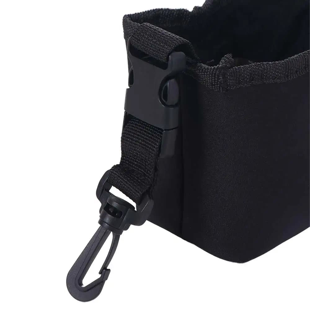 Leak-Proof Golf Cleaning Bag Easy To Carry Black Golf Ball Scrub Bag Washable Lightweight Golf Club Wash Bag Golf Accessories