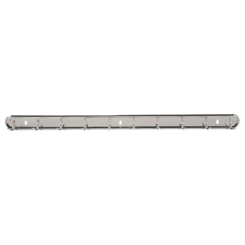 24" Long Wall Mount Stainless Steel 10 Hangers Hook For Towl Bag Clothes