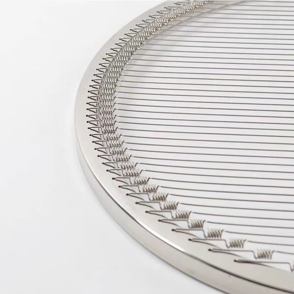 Barbecue Grill Net Rack for Camp Stoves and Charcoal Grills 304 Stainless Steel Spring Wire Mesh 29.5 cm and 33 cm