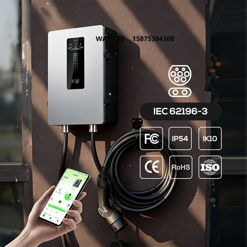 Stazione di Ricarica Rapida DC per Auto Elettriche Ovrod 20kW GB/T, Caricatore da Parete per Casa con App e Wifi