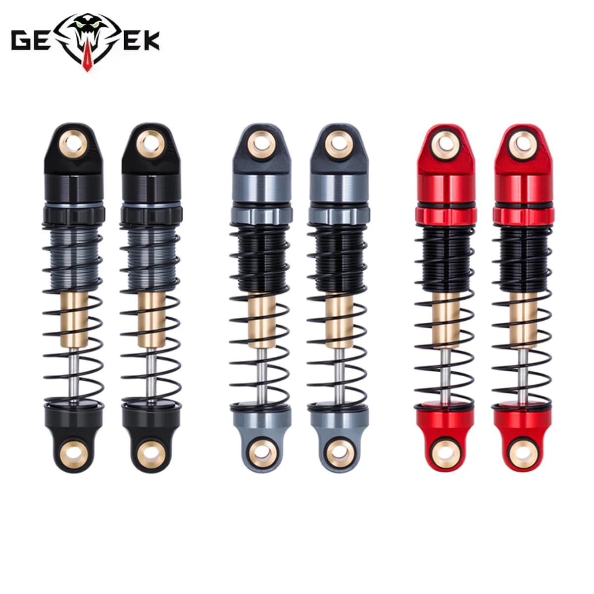 4 Pezzi Ammortizzatori in Alluminio 28,5mm con Tre Livelli di Molla per Auto RC Crawler 1/30 Axial SCX30, Accessori di Aggiornamento