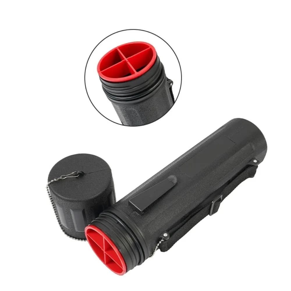Heavy-Duty Welding Electrode Storage Tube Leash-Lid with Adjustable Shoulder Strap Moisture-Proof Welding Rod Container Portable