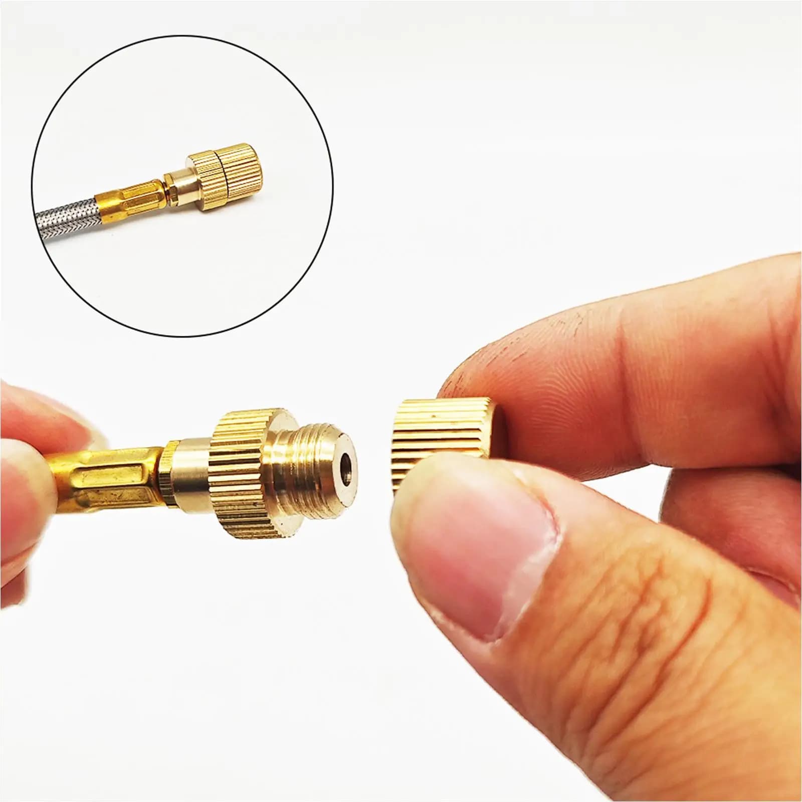 Small Gas Camping Cylinder Sealed Protect Cap Lightweight Brass Refill Lid for Outdoor Cooking Portable Grill