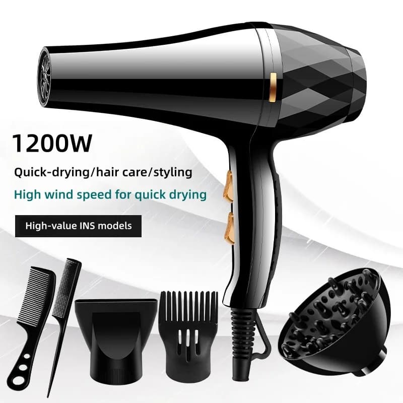 Professional 2026 Trendy Hair Dryer, High Power Home/Dormitory with Air Cooler/Fredda and Blue Light Diffuser