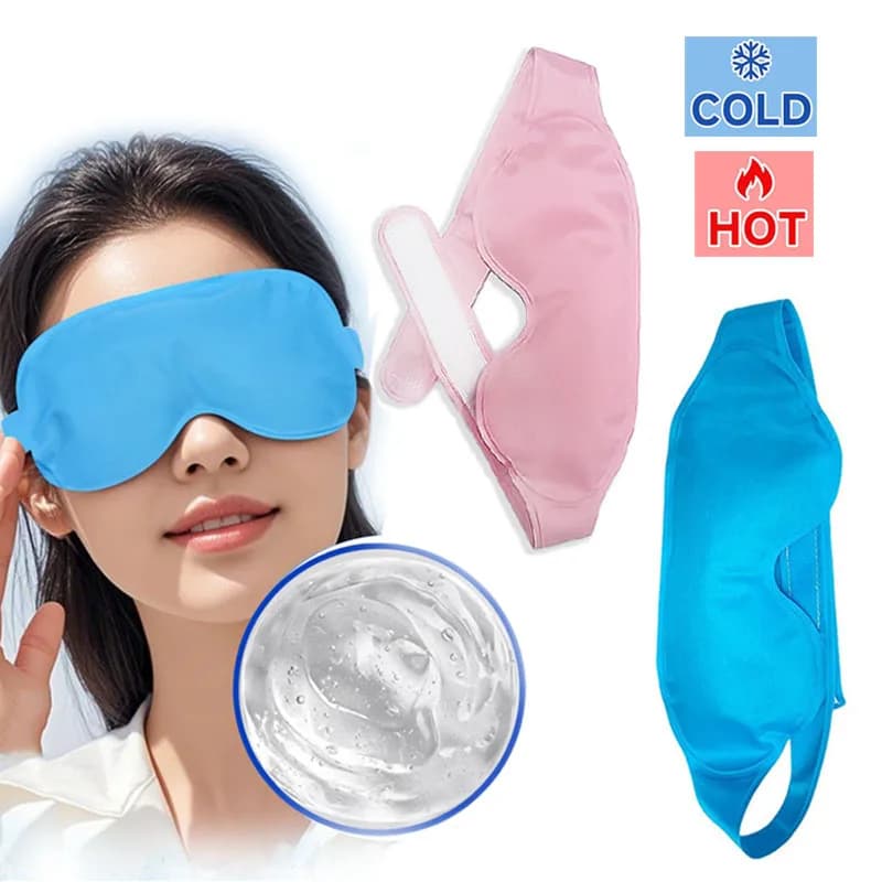 Reusable Cold Hot Eye Mask Ice Gel Pack Compress For After Eyes Surgery Tension Stress Relief Itchy Eyes Dark Circles Adjustable