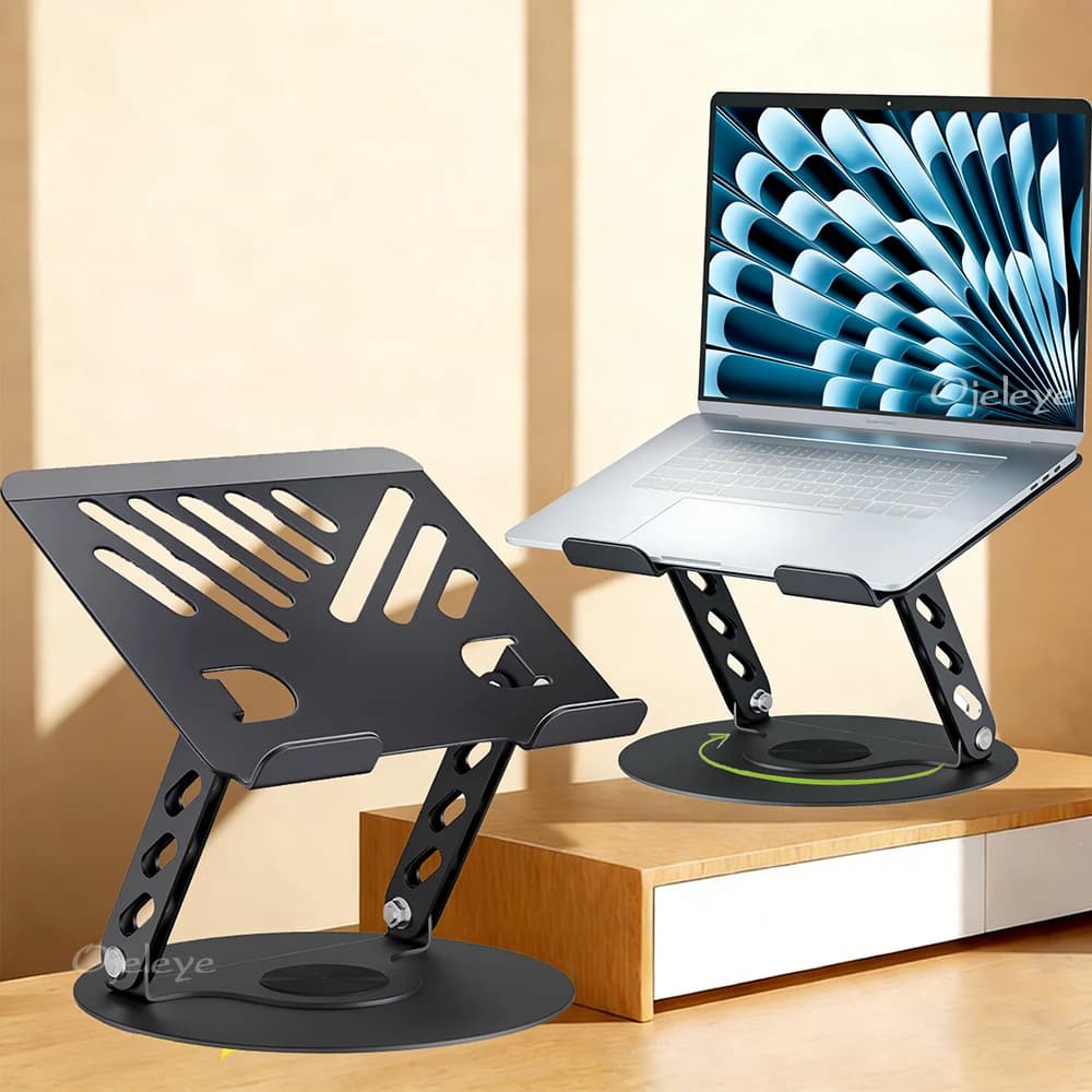 360° Rotatable Aluminum Alloy Laptop Stand Foldable Holder for MacBook Samsung 9.7-17.3" Notebook Tablet Cooling Bracket
