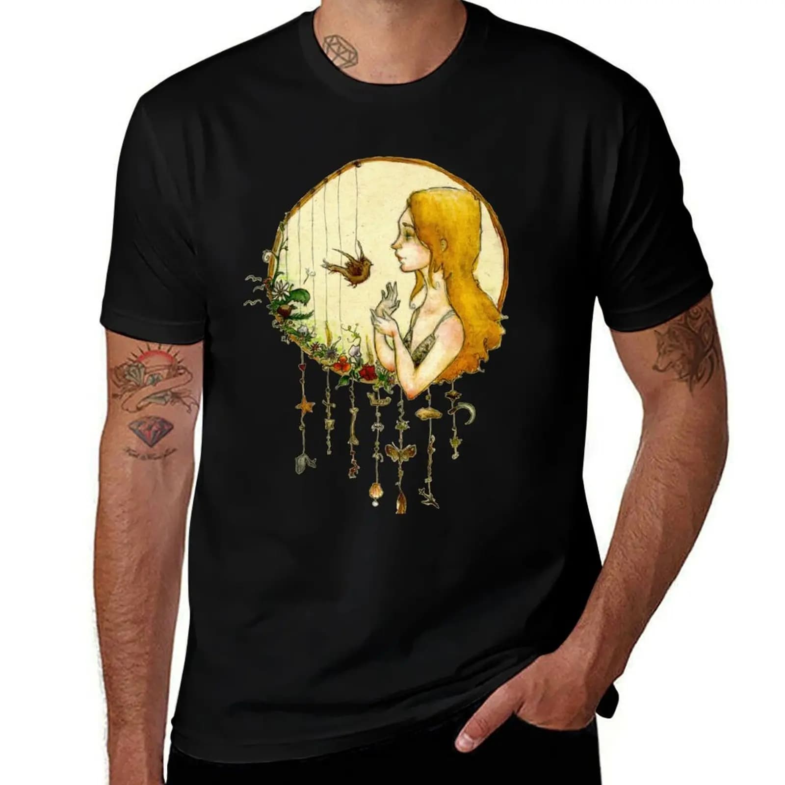 Joanna Newsom - Ys Dreamcatcher T-Shirt Standard Fit Solid Tee Shirt