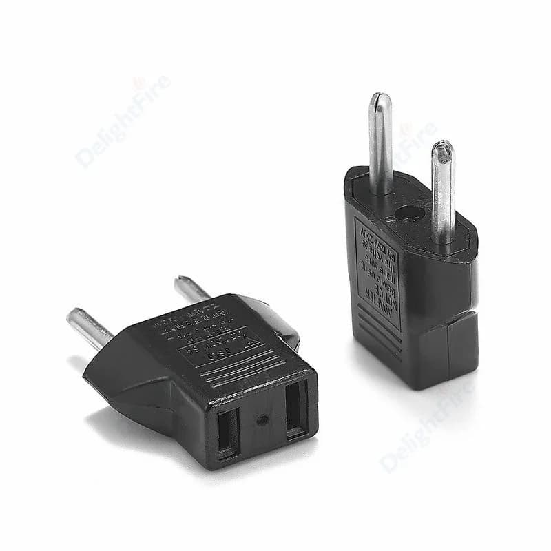 Adattatore per spina ue 2pin 4.0mm spina da US a EU presa di conversione di alimentazione di tipo C adattatore da viaggio americano a Russia europea israele