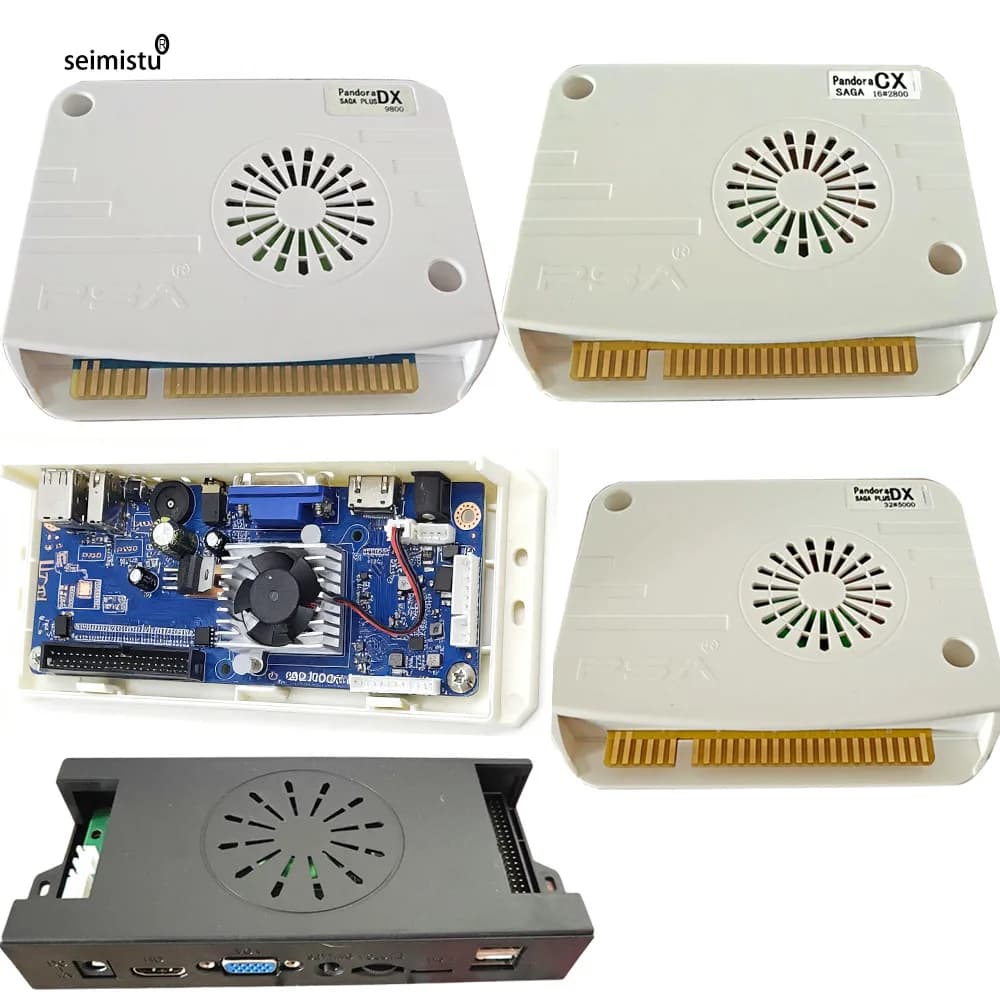 Pandora Saga Box DX 9800 in 1 Versione Arcade, Console di Gioco con Joystick, Macchina Arcade con Scheda Madre JAMMA, PCB Multi HDMI VGA CRT