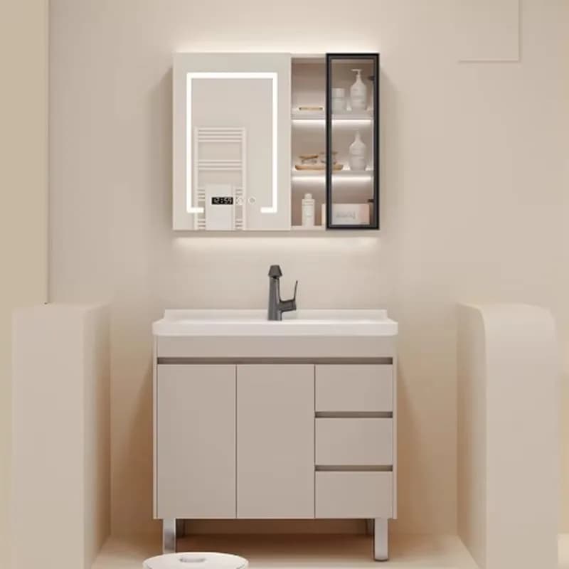 Mobile da Bagno Nordico Impermeabile, Armadietto Europeo per Trucchi, Specchio da Bagno di Lusso, Arredamento per Bagno