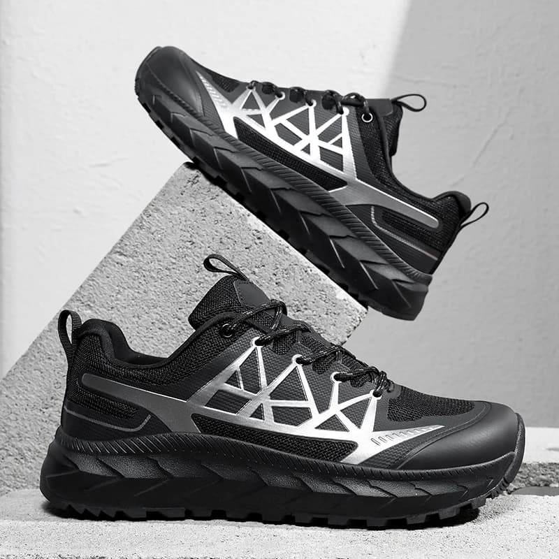 Scarpe da trekking da uomo in rete traspirante, antiscivolo, resistenti all'usura, leggere, con calzatura larga, sneakers casual da passeggio