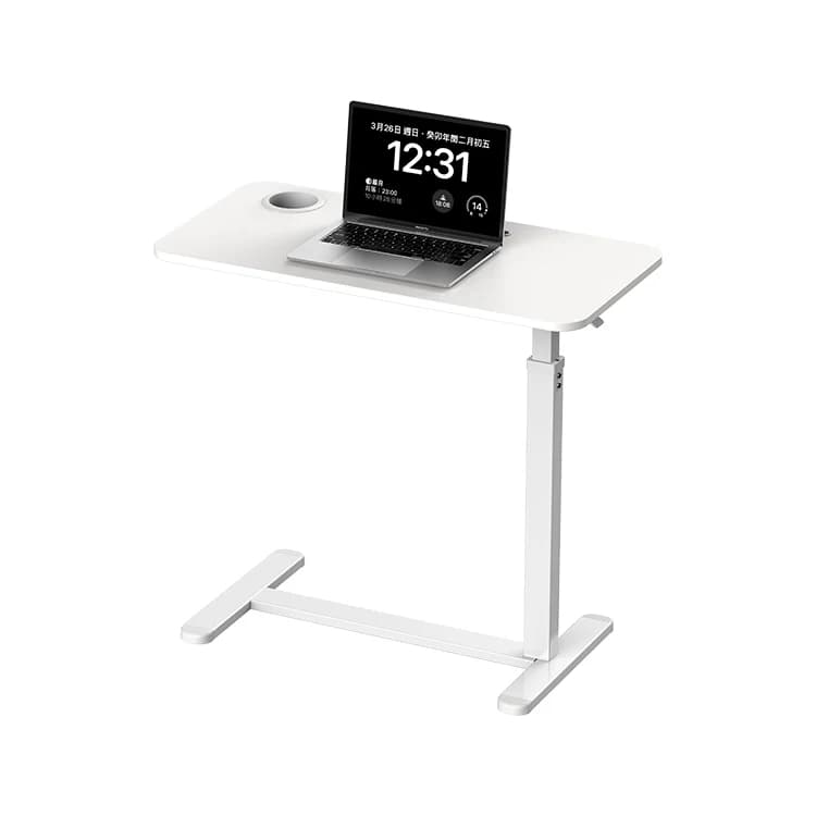 Camera da letto sopra il letto Tavolo per laptop Soggiorno Divano Tavolino Postazione di lavoro mobile Molla meccanica Scrivania con supporto per sedersi regolabile in altezza