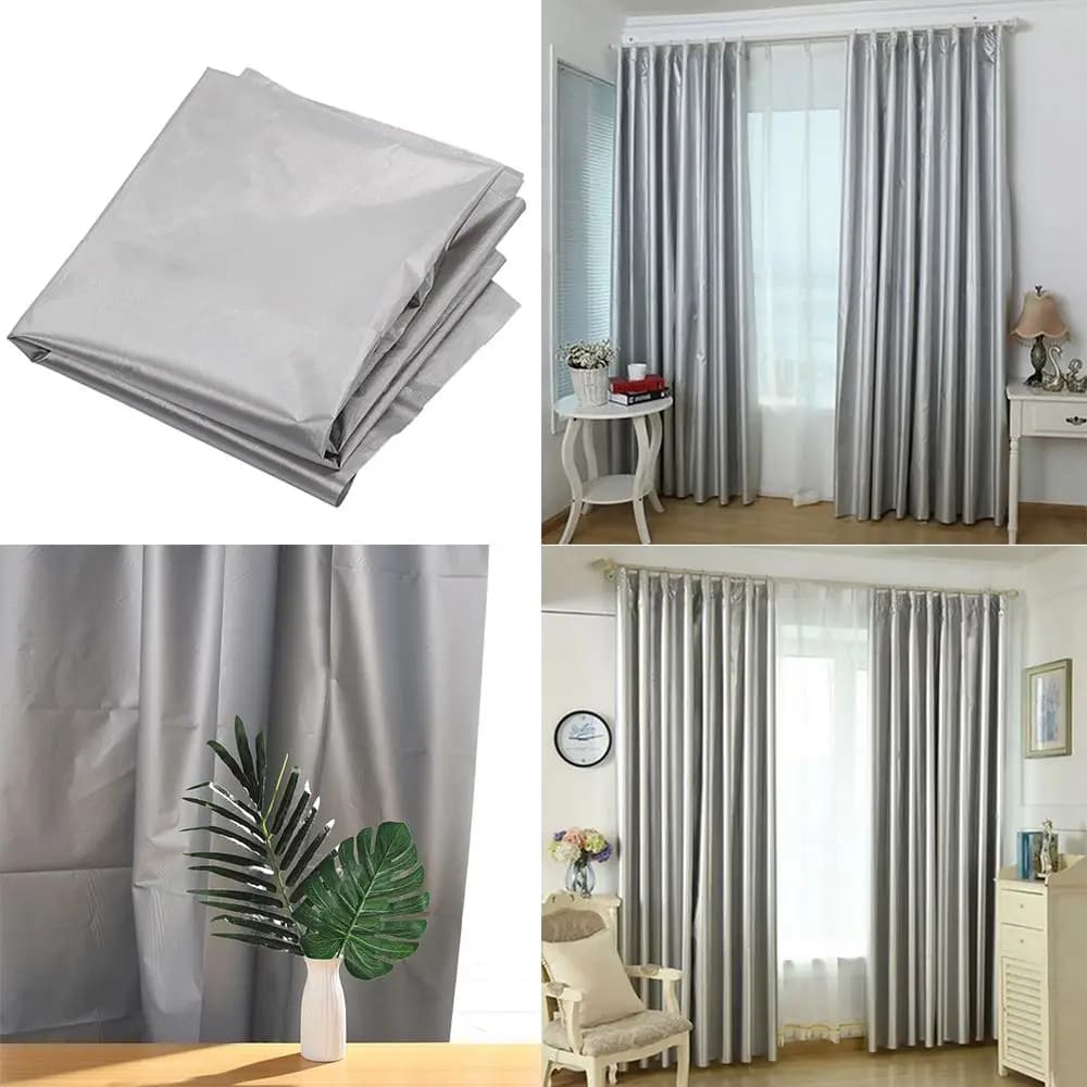 Handmade Fashion Sewing Textile Curtain Patchwork Heat insulation Silver Coated Fabric Shade Cloth Waterproof Nylon Material
