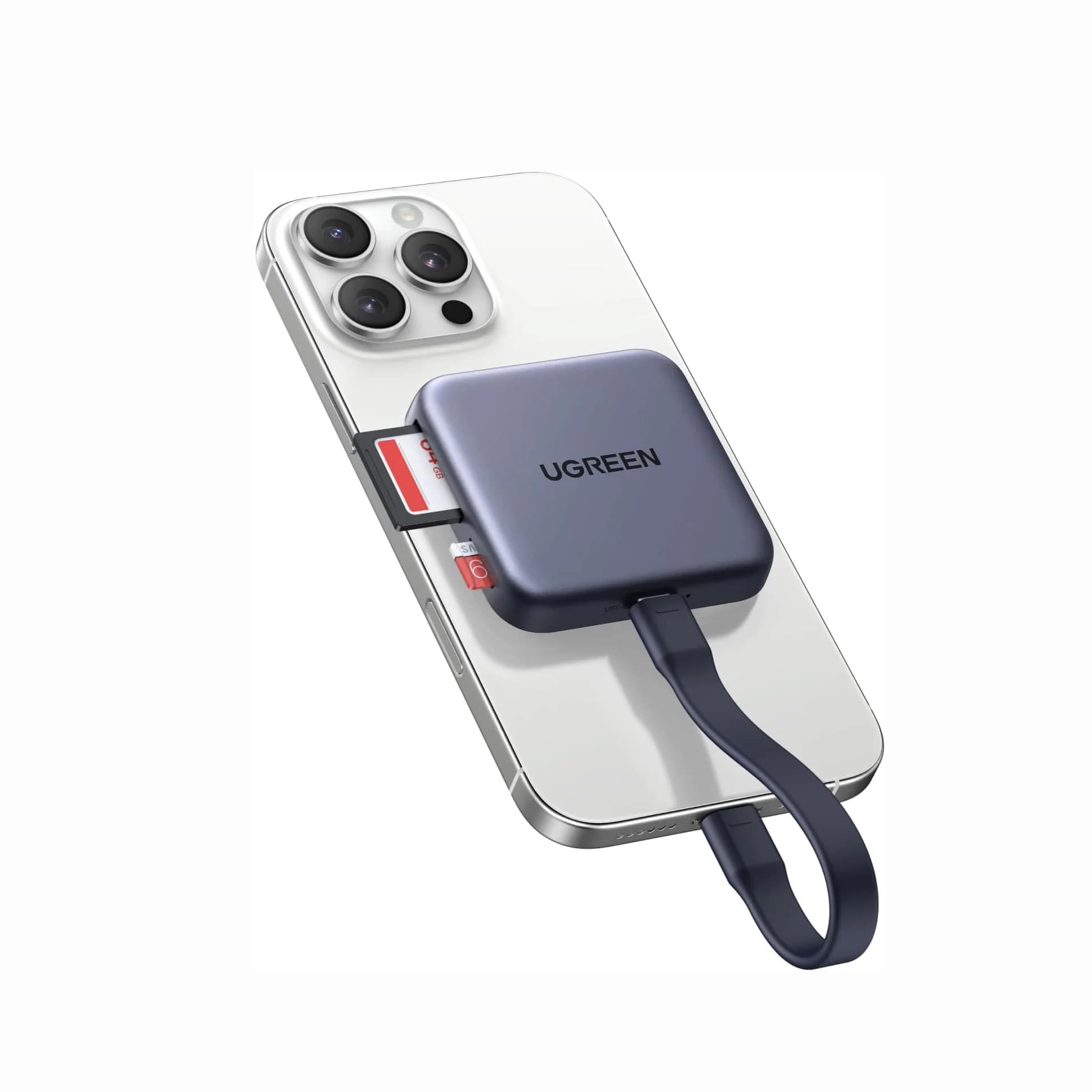 UGRREN Lettore di schede magnetico USB C SD 4.0, adattatore per lettore di schede di memoria per lettore di schede Micro SD portatile per iPhone