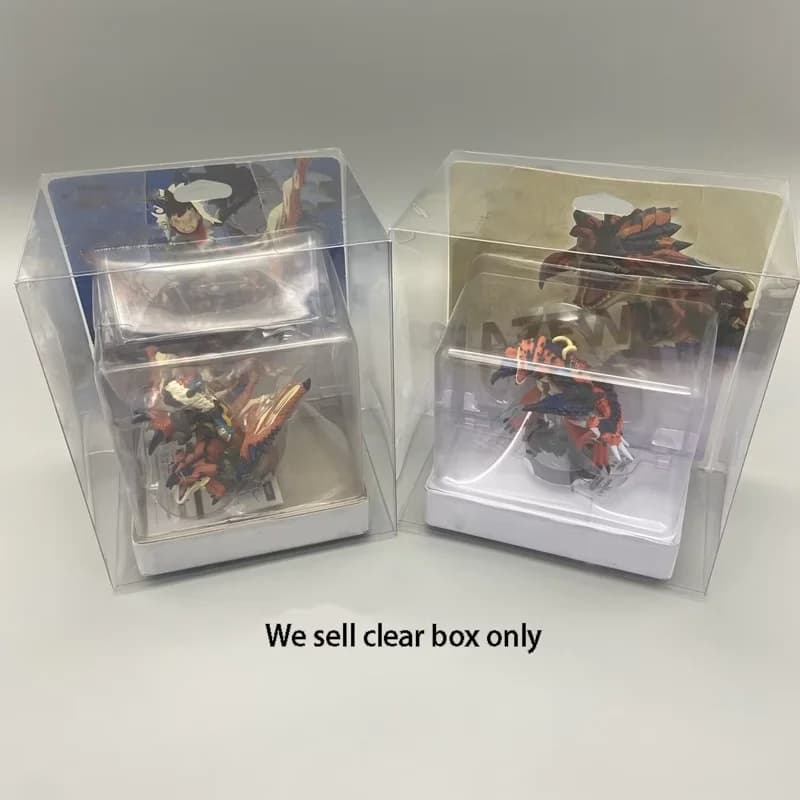 Custodia protettiva in PET trasparente Per ami-ibo per Monster Hunter Tales scatola di visualizzazione di stoccaggio in versione limitata Custodia da collezione