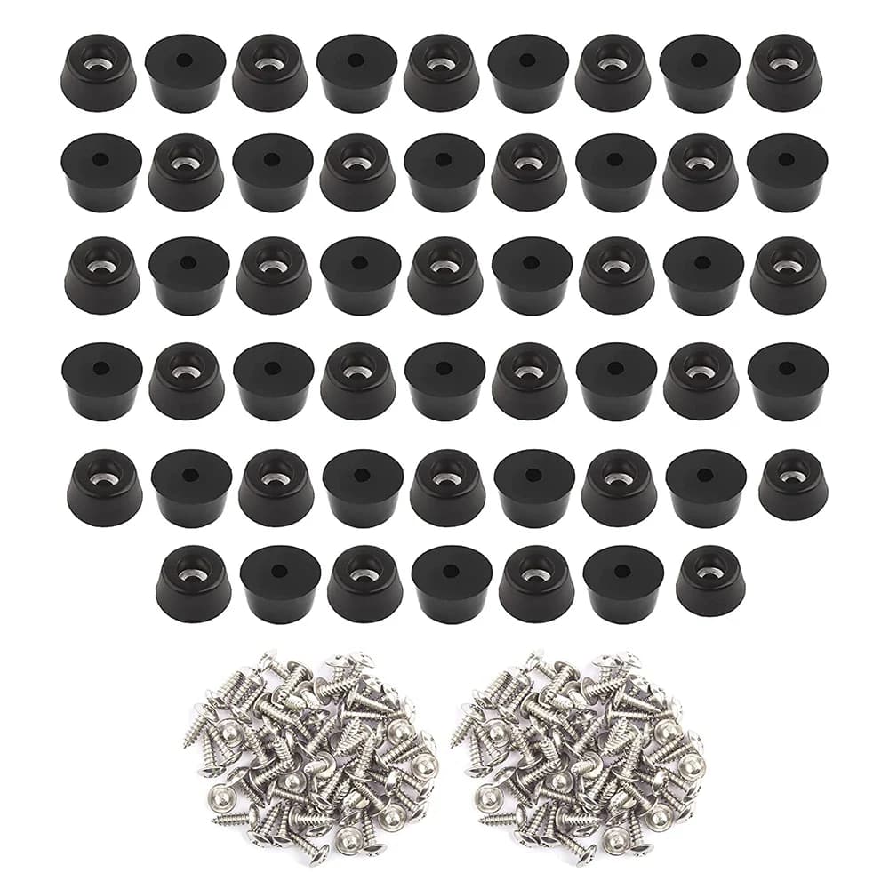 Alla moda! 52 piedini in gomma per tagliere (0,31x0,59 pollici) piedini per tagliere in gomma antigraffio per sedie e altri mobili