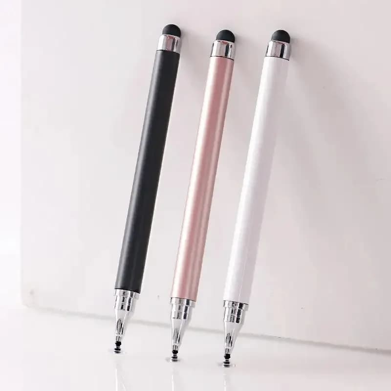 Matita capacitiva per disegno con penna stilo universale 2 in 1 a doppia testa per iPhone iPad Samsung Xiaomi Huawei Tablet Smartphone
